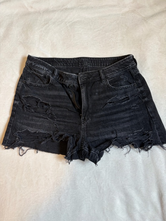 American Eagle Outfitters Pants - American Eagle Outfitters Black Distressed Cutoff Jean Shorts